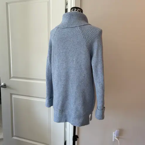 st. john's bay Vintage 90s St. John’s bay blue turtle neck cowl neck long sweater