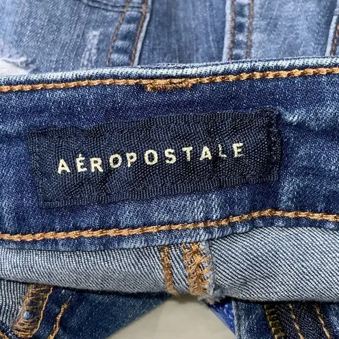 Aeropostale  Med Wash Ripped Distress Jean Shorts 2