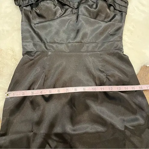 Frederick's of Hollywood Frederick’s of Hollywood Black Satin Bodycon Dress Size 2