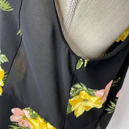 Sophie Rue semi sheer floral tank size large