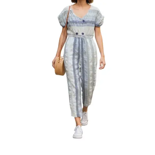 All that jazz Vintage Reversible Striped Cropped Jumpsuit Womens 0-2