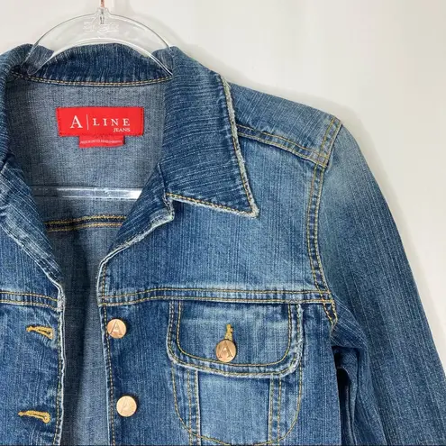 A Line Jeans | Medium Wash Denim Jean Jacket S