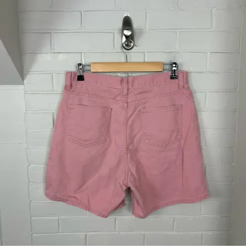 Vintage L.L.Bean Pink Denim Mom Shorts Size 12