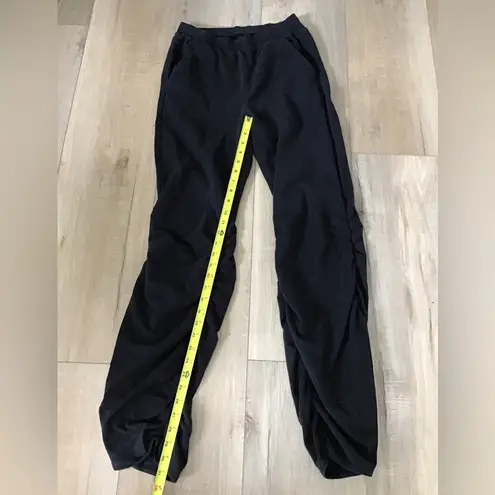 Alo Yoga  Black Soft Sculpt Ruched Sides Pant Sz M Medium