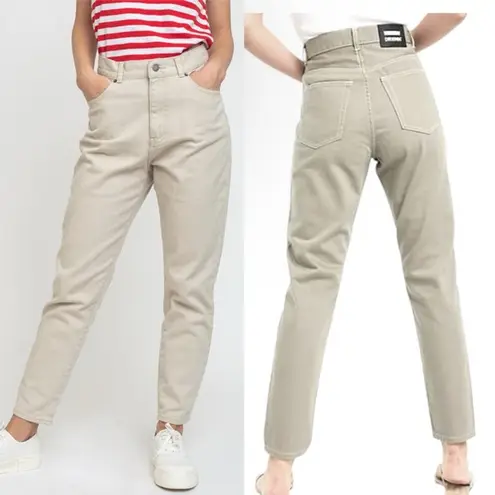 Dr Denim REVOLVE Nora Mom Jeans Buff Beige Neutral High Rise Sz 28