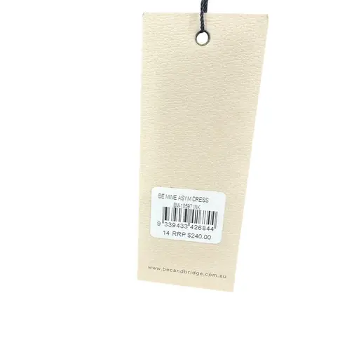 Bec & Bridge Be Mine Asymmetric One Shoulder Dress Ink Navy Blue Size US 12