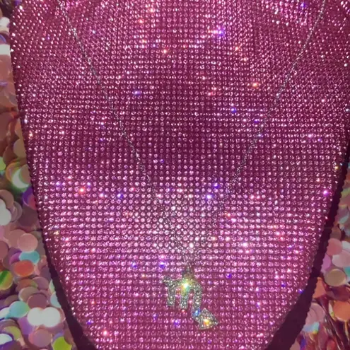 Boutique Scorpio Zodiac Sign Necklace Bedazzled Rhinestone Horoscope Birthday emo egirl