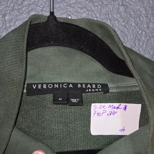 Veronica Beard Green Sweatshirt with Ribbed Cuffs - Image 3