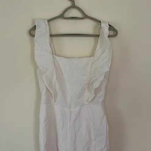 Revolve  LPA Cream/White Sleeveless Jumpsuit Size Small