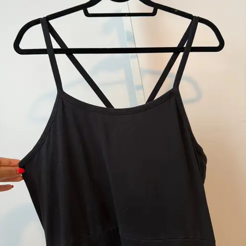 Pact Organic Cotton Midi Dress Black Sleeveless Strappy XL