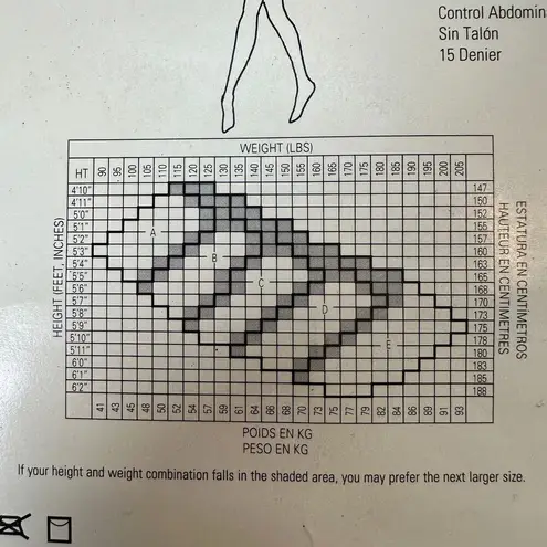 Givenchy Vintage 1996 Body Gleamers 157 Jet Black Control Pantyhose Size C NEW