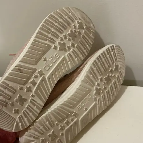 Hey Dude Women’s Wendy Sparkling Rose Gold Shoes Size 7