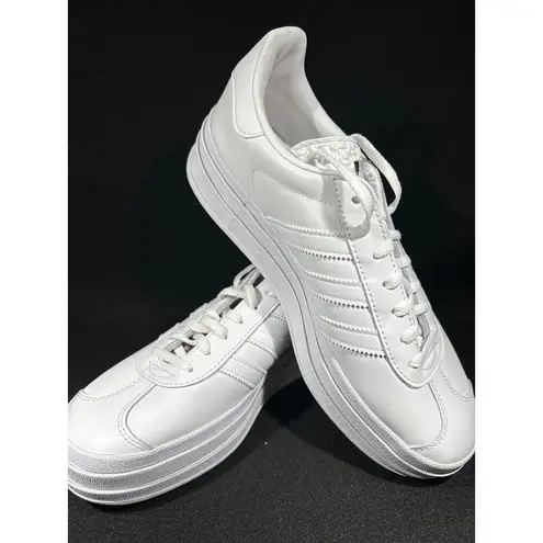 Adidas  GAZELLE BOLD SHOES Women’s Triple White in Size 9.5. NEW!