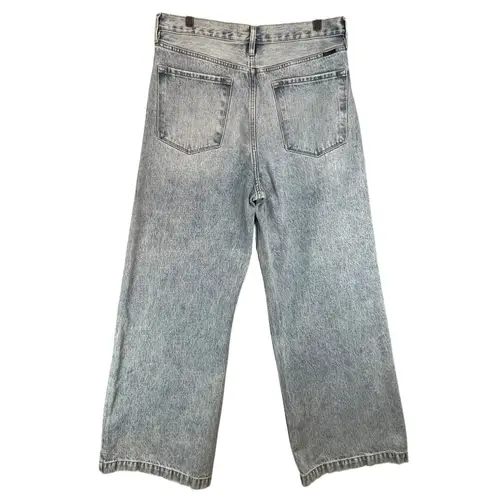 Kancan Women's Jeans Light Wash Wide Leg High Rise Denim Size 13/30 Blue