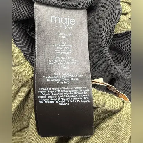 Maje DRAPED MINI SKIRT