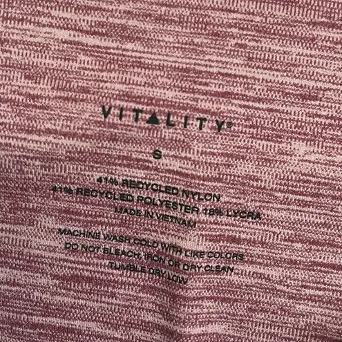Vitality NWOT Daydream Leggings In Blackberry Rose Size S Pink