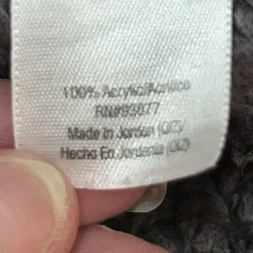 Ana A New Approach Dark Grey Shrug Sweater Short Sleeve Knit Open Front L/XL Gray Size L