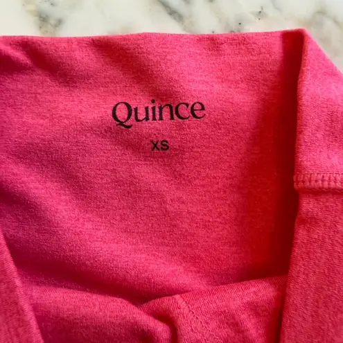 Quince NWOT ultrasoft high-rise legging heather coral Sz XS