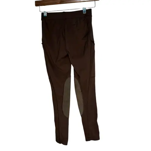 SANTINY Brown Riding Breeches Equestrian Style Pants Pockets Women's Size M Size M