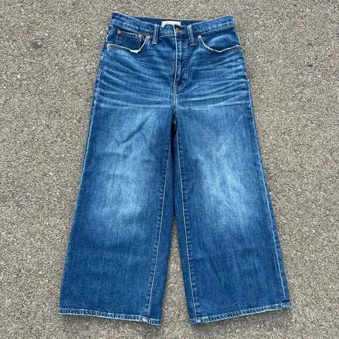 Madewell  Wide Leg Crop Jeans in Bainbridge Wash Size 28