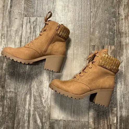 Sun & Stone Women's Tan Ankle Boots Size 8