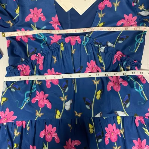 Borgo de Nor Iris floral print midi dress Size 4