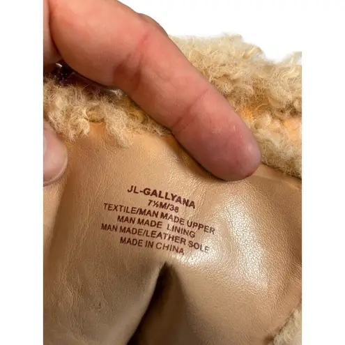 JLO Jennifer Lopez Brown Shearling