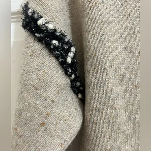 See By Chloe Wool Knit Dress with Pockets Tan, Black and White Size Small