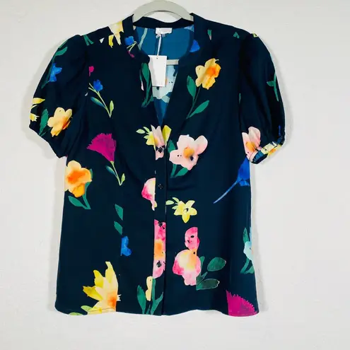 Ecru The Kidman Button Front Blouse Size Small NWT