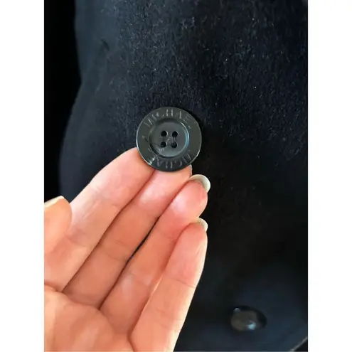 Michael Kors  pea coat with hoodie black winter jacket wool size 10