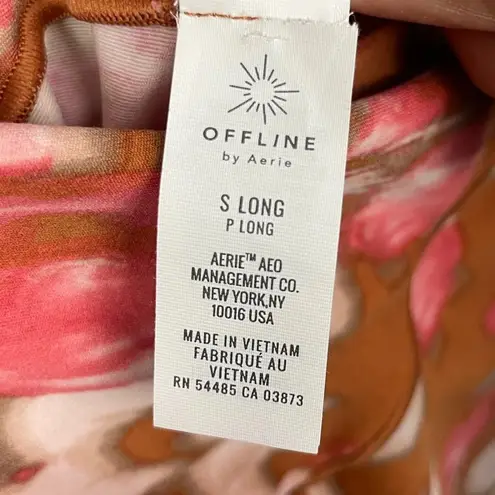 Aerie OFFLINE By  Brown Pink Real Me High‎ Waisted Crossover 7/8 Long Legging - Image 6