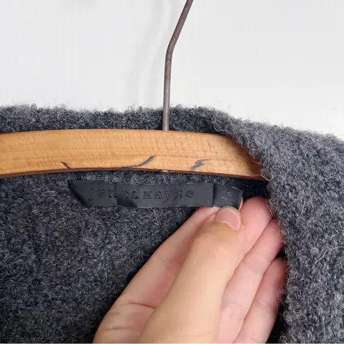 Jenni Kayne • Boucle Cocoon Cardigan Sweater Charcoal dark grey alpaca Gray