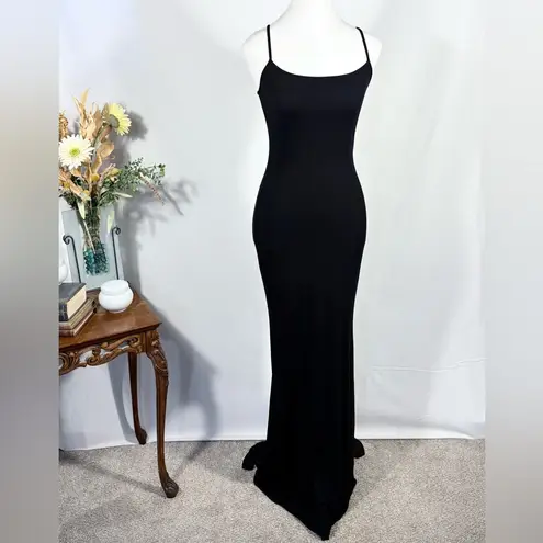 SKIMS ♨️ Soft Lounge Long Slip Maxi Dress Onyx Sz Large 🧡