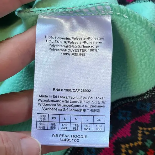 Burton Women's Aztec Peak Fleece Lined Colorful Hoodie Jacket Size XL