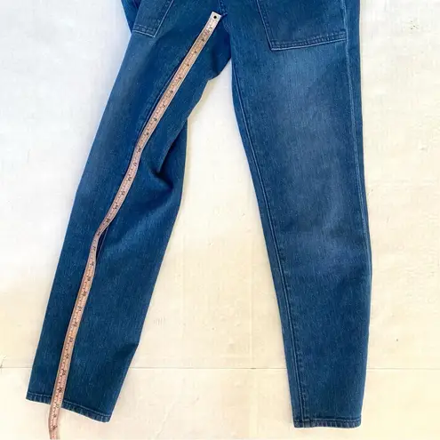 Veronica Beard Logan Slim Straight Extra High Rise Jeans Cornflower Wash Sz 23