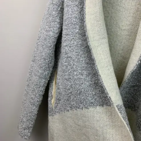 Lovemarks Chunky Knit Two Tone Open Front Oversized Cardigan