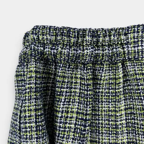 Vintage 18W J.G. HOOK 2 Piece Suit 80's | Jacket & Pleated Skirt Plaid Tweed Black