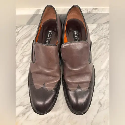 Fratelli Rossetti Brown and Black Leather Loafers Slip