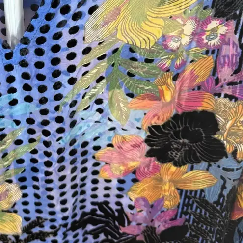 Johnny Was velvet embroidered LANAI BURNOUT PIPPA DRESS NWT