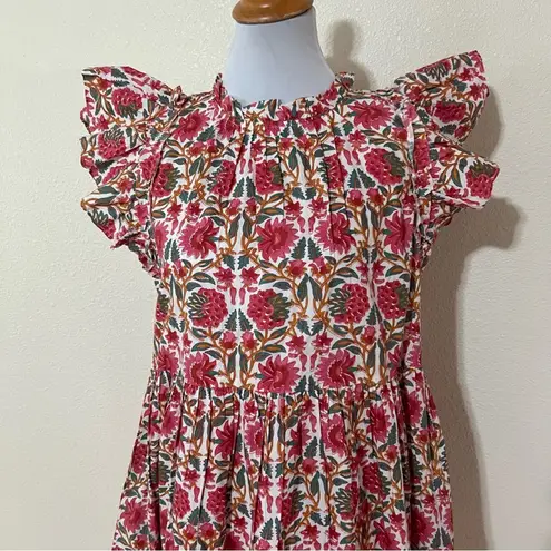 Caroline Constas NY Pink floral Strawberry mini shift swing dress NEW Medium