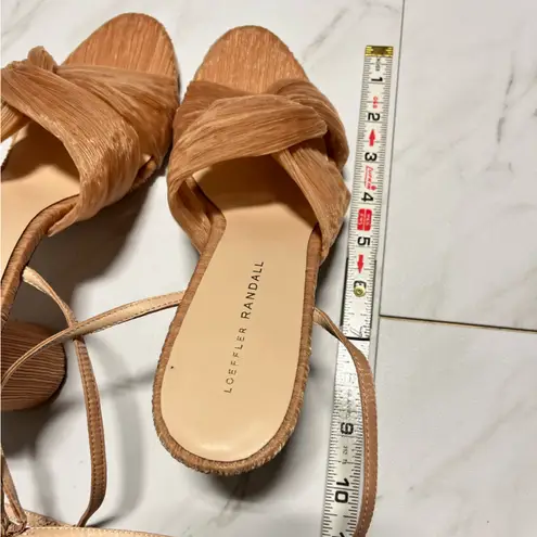 Loeffler Randall Reed Pleated Twist Heels Size 10.5