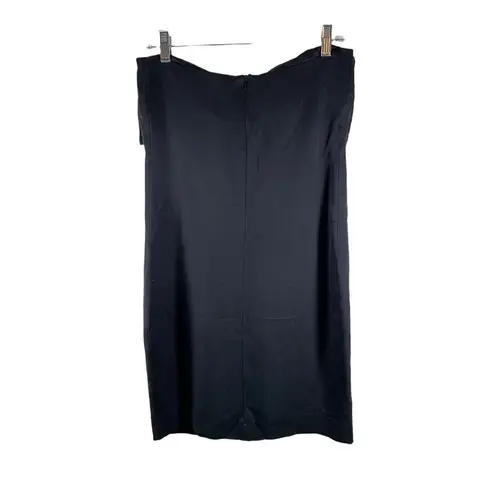 NWT J Lindeberg GINA Sanded Black Tencel Bow Strapless Mini Dress Size 38