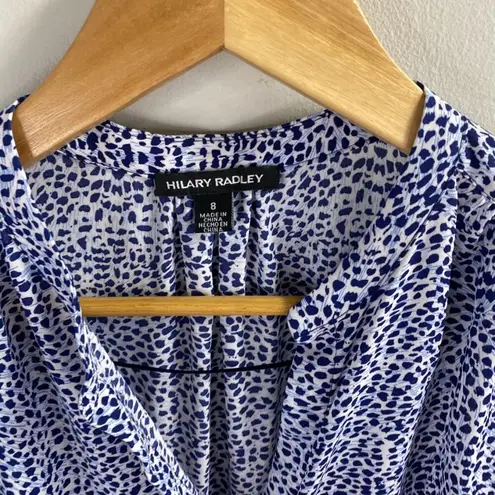Hilary Radley Blue White Shirt Dress Size 8