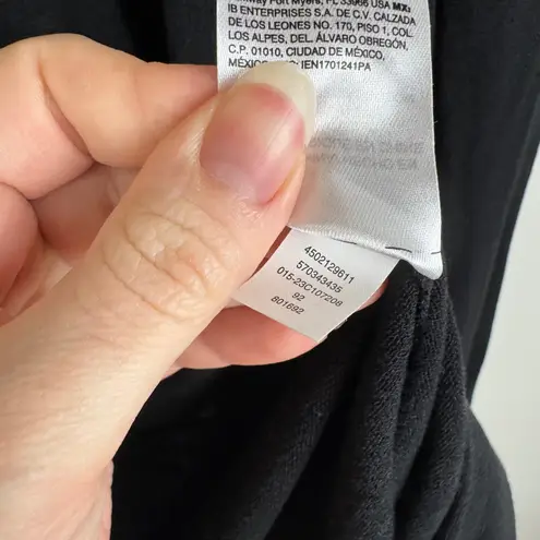 Chico's Black Open Front Cardigan Size 2 Large Long Sleeve Knit Layering Neutral