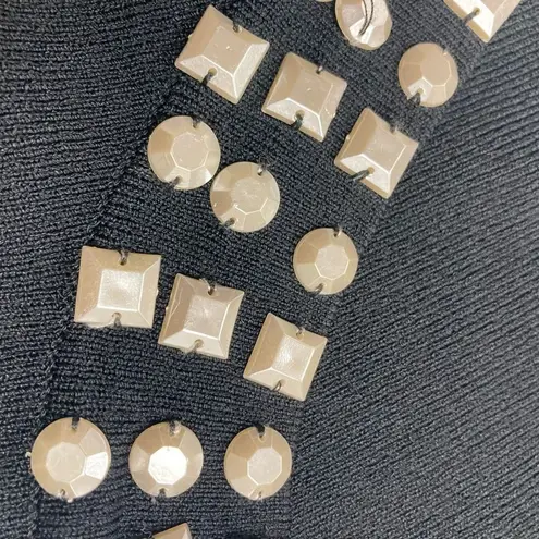 Cable & Gauge Women’s Black Beaded Shrug Cardigan Sweater Size XL