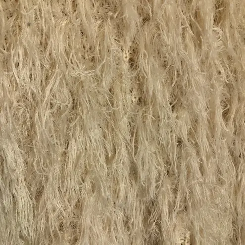 Missguided beige fuzzy pullover sweater