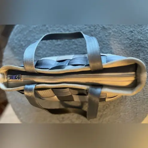 Vintage Harvey's Original Seatbelt Bag Treecycle Tote Double Handles Brown