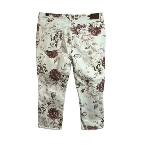 Johnny Was The Cropped Boyfriend Jeans in Rose Nwt