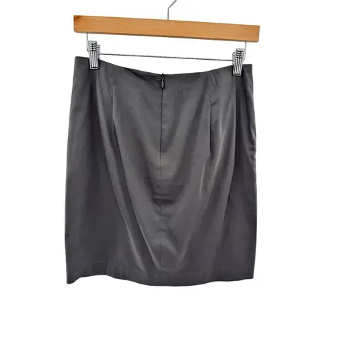 barney's new york Made in Italy Womens Skirt Size 34/4 Grey Pencil Pockets