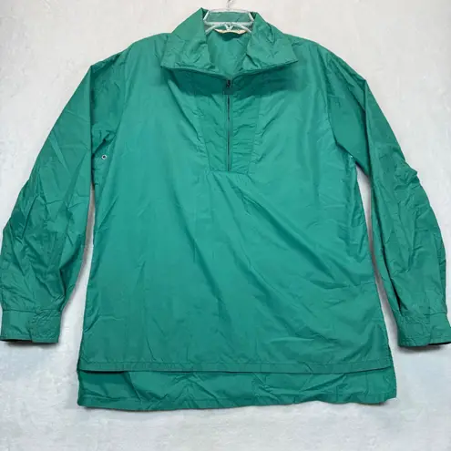 LL Bean Pullover Anorak Windbreaker Lightweight Green Jacket XL READ